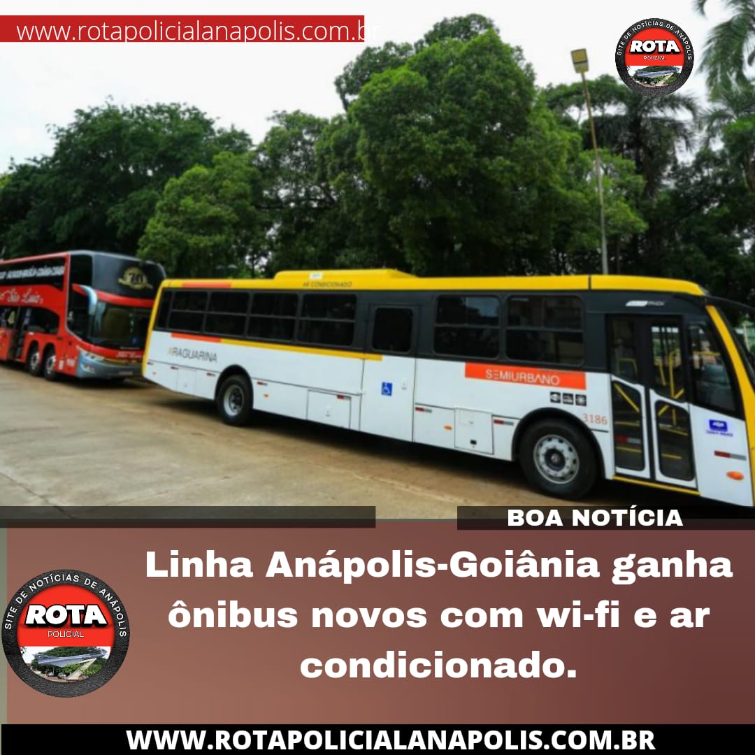 Linha AnápolisGoiânia ganha ônibus novos com