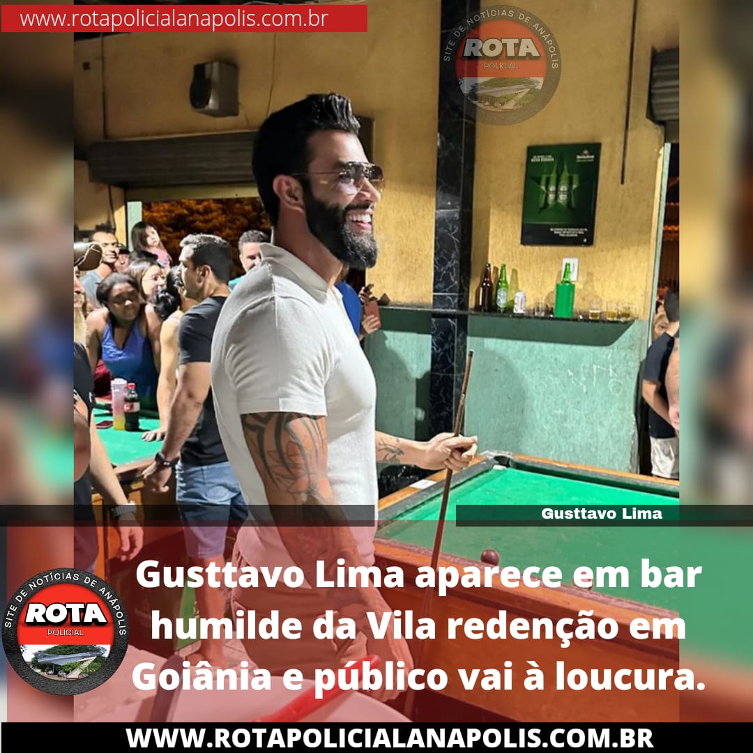 Gusttavo Lima aparece em bar de surpresa para jogar sinuca