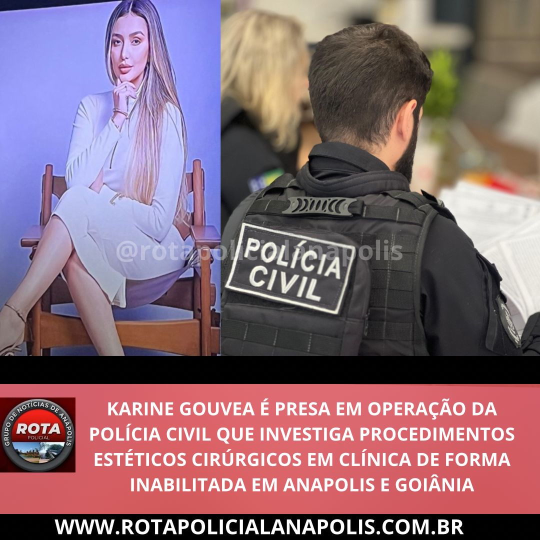 Karine Gouvea Presa Em Opera O Da Pol Cia Civil Que Investiga